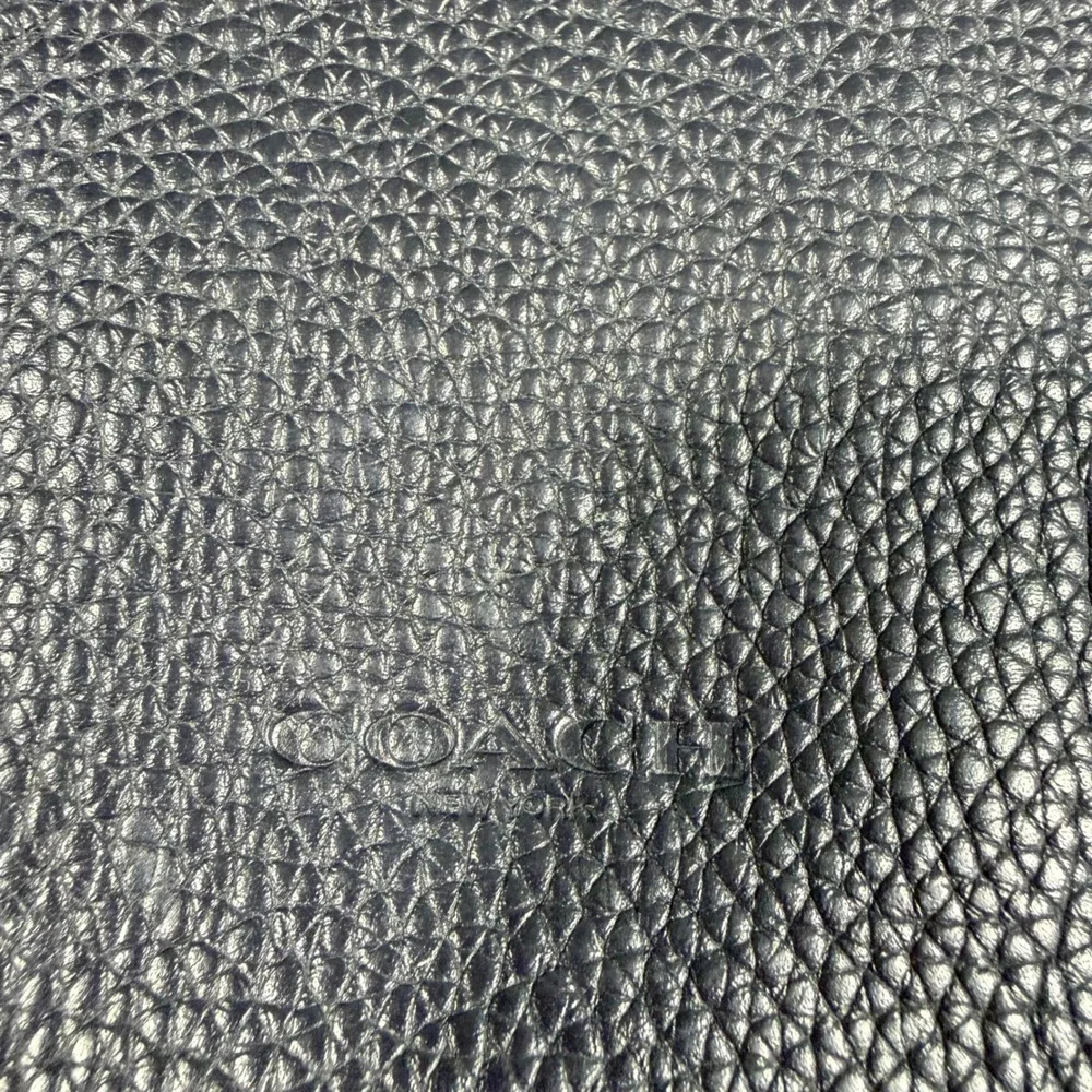Coach Metropolitan Slim‎ Briefcase - Navy Pebbled Leather Work Office Travel